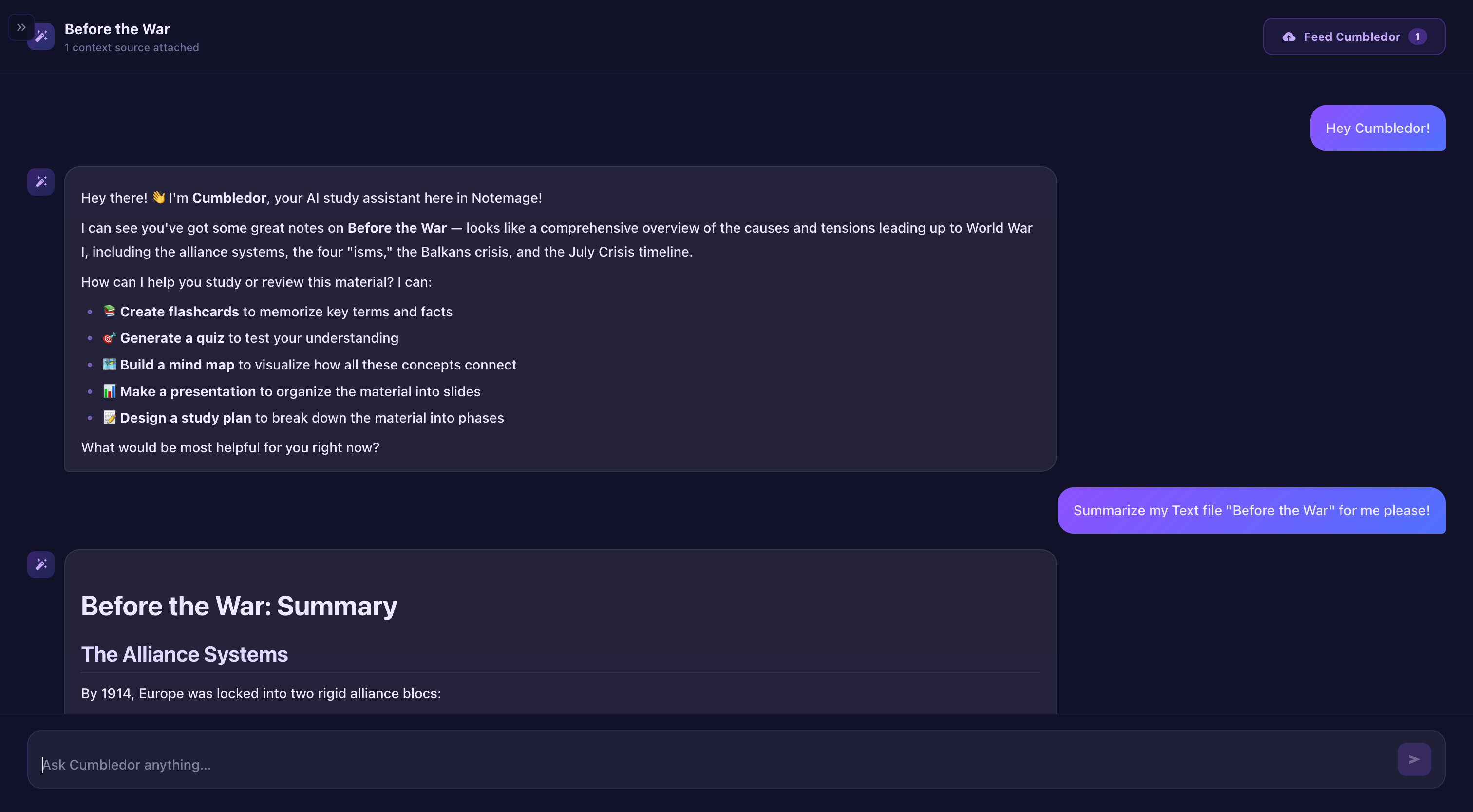Notemage AI chat with your notes